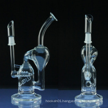 Wholesale Glass Water Pipe for Tobacco with Inline Recycler (ES-GB-018)